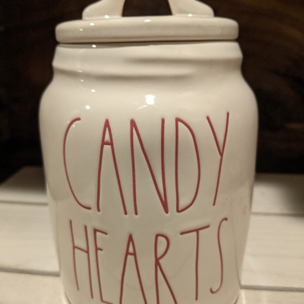 Rae Dunn 💗🧡💜💛"CANDY HEARTS" Baby Canister